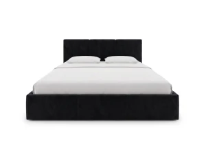 HAVEN 120x200 černá čalouněná postel z veluru Manila 18 Lano Nábytek