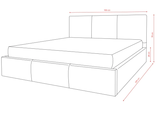 HAVEN 160x200 zelená čalouněná postel z veluru Manila 36 Lano Nábytek