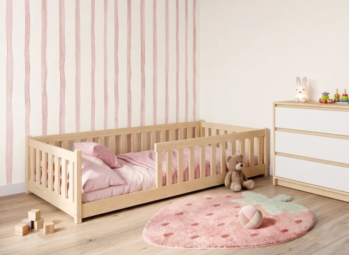 BELLA 90x200 borovice dětská postel Montessori Lano Nábytek