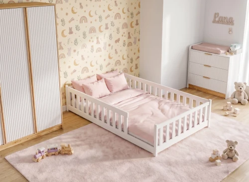 MATI 140x200 bílá dětská postel Montessori Lano Nábytek