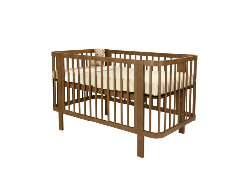 MELISA 60x120 walnut baby cot Lano Furniture