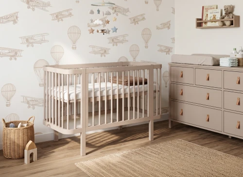MELISA 70x140 cashmere baby cot Lano Furniture