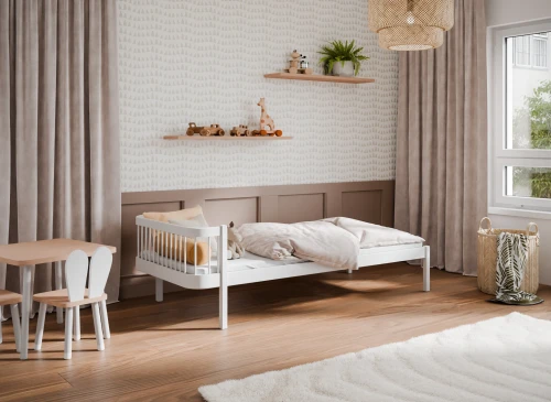 LOVE 90x180 bílá jednolůžková postel pro děti Lano Nábytek