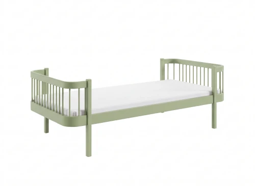 HEART 90x190 olivová jednolůžková postel pro děti Lano Nábytek