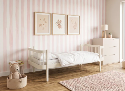 HEART 90x190 bavlna jednolůžková postel pro děti Lano Nábytek