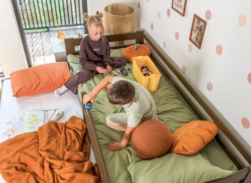 SENSO 90x180 tmavá čokoláda dětská postel Lano Nábytek