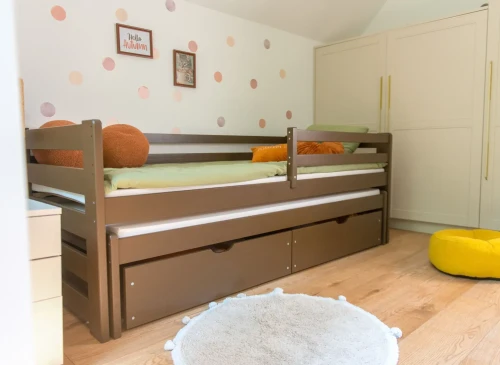 SENSO 80x200 tmavá čokoláda dětská postel Lano Nábytek
