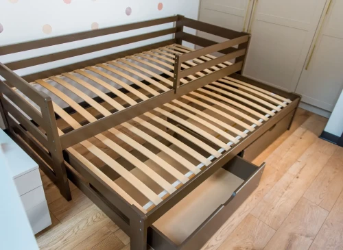 SENSO 90x200 tmavá čokoláda dětská postel Lano Nábytek