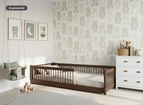 PEDRO 80x180 dark chocolate Montessori floor bed for children Lano Furniture