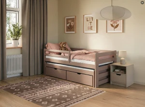 SENSO 80x190 mléčná čokoláda dětská postel Lano Nábytek