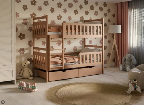 MONIKA 80x160 cinnamon bunk bed Lano Furniture