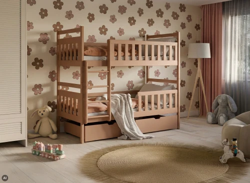 MONIKA 90x190 cinnamon bunk bed Lano Furniture