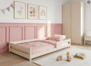 ALIS 90x190 bavlna Montessori podlahová dětská postel Lano Nábytek