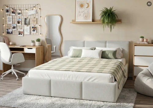 HAVEN 160x200 šedá čalouněná postel velur Manila 14 Lano Nábytek