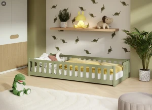 ZOYA 80x180 olivová jednolůžková dětská postel Lano Nábytek