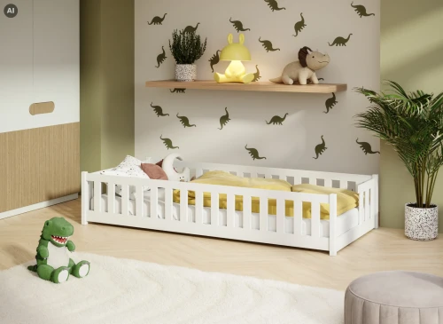ZOYA 80x180 bílá jednolůžková dětská postel Lano Nábytek