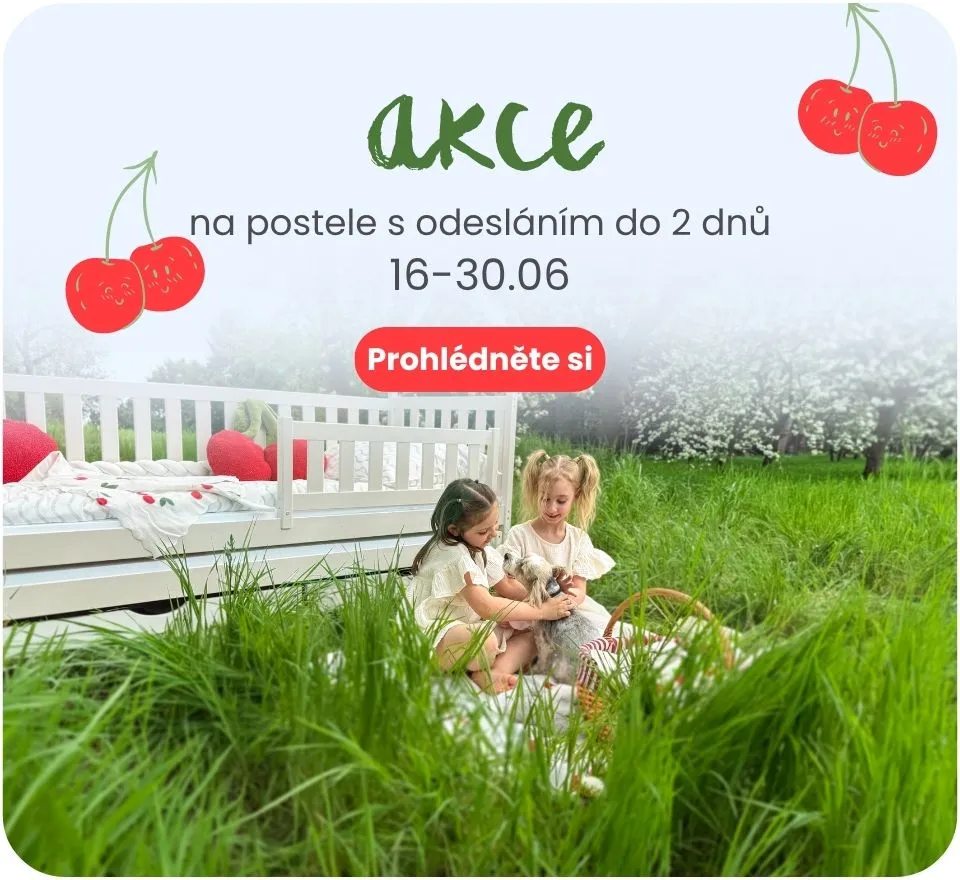 Sleva 15 % na postele s odesláním do 48 hodin, 16-30.06