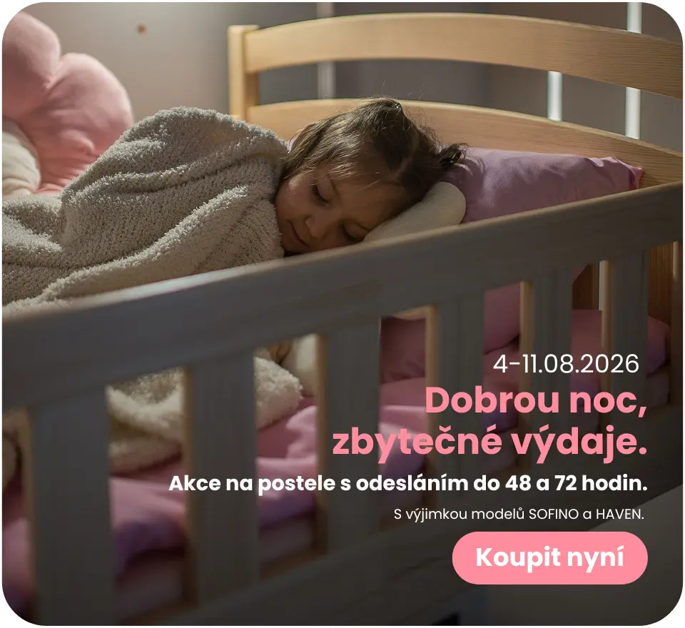 Akce na postele s rychlým doručením od 4. do 11. srpna.