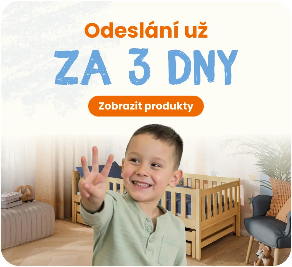 Rychlé dodání: postele odesíláme do 3 dnů