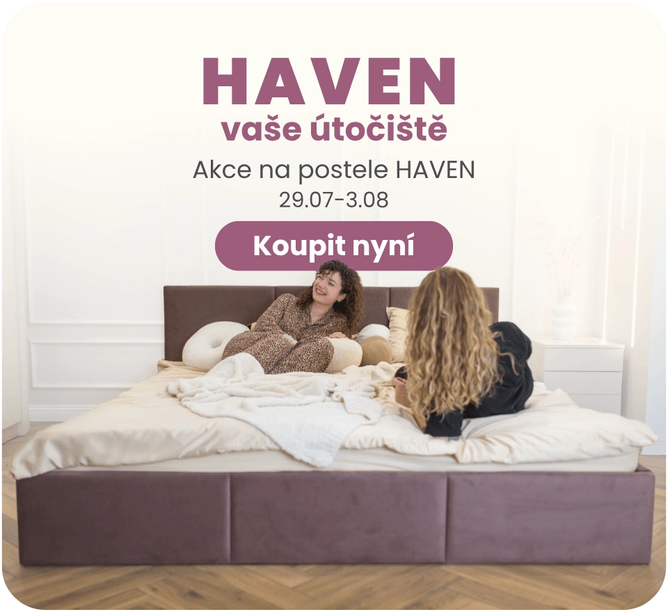 Akce na čalouněné postele HAVEN 29.07-03.08