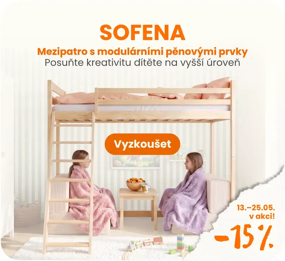 SOFENA – patrová postel s modulární pohovkou