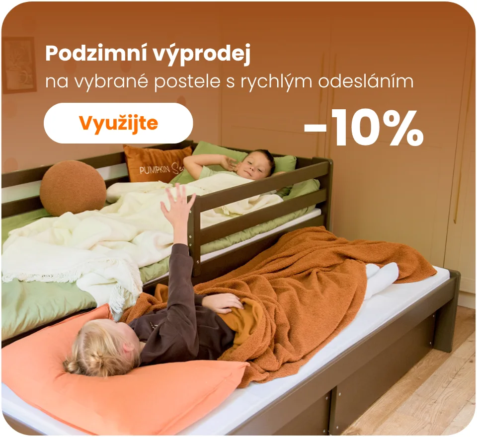 2.–12.10. Sleva 10 % na vybrané postele s expedicí do 48 a 72 hodin