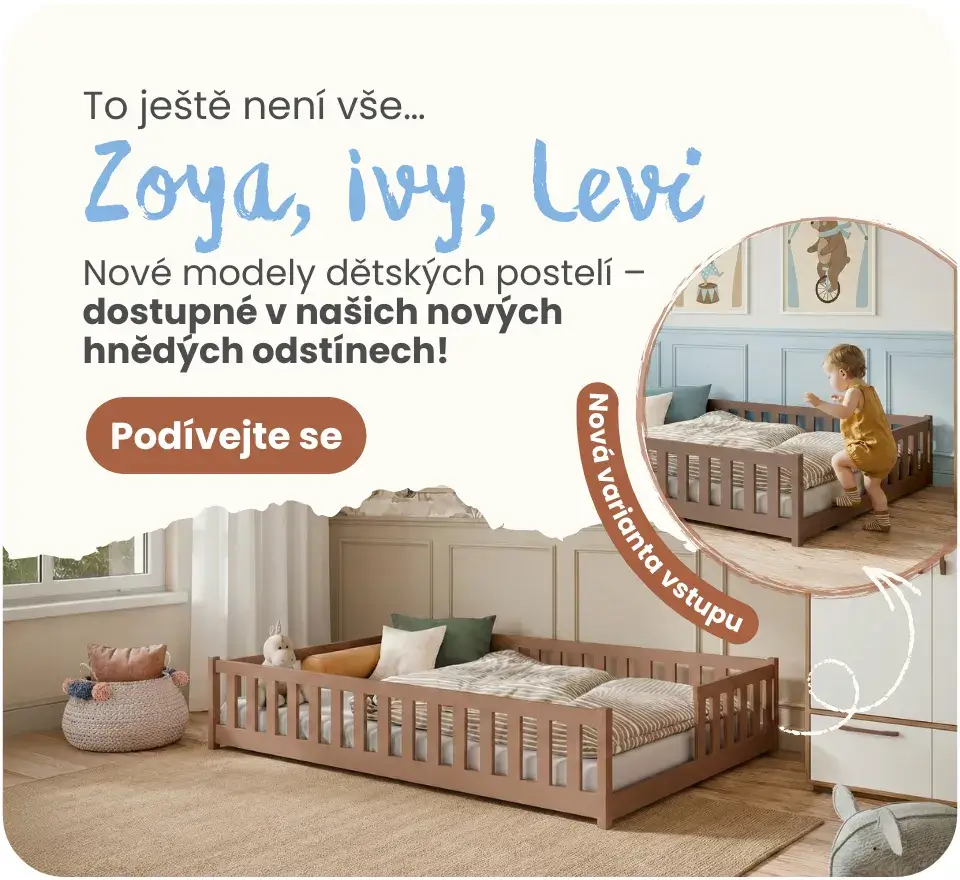 Premiéra nových postelí – nová varianta vstupu na postel (z kratší strany)